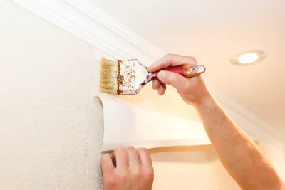 Pose de papier peint à Colembert — revêtements muraux et toiles de verre